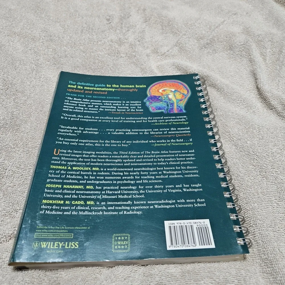 The Brain Atlas: A Visual Guide to the Human Central Nervous System, Woolsey, Th